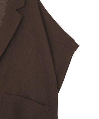 Green Parks メッシュポンチョジャケット Brown