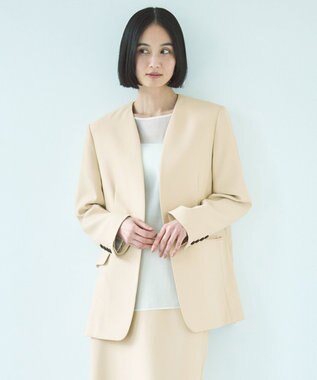 UNFILO シアー ラウンドテールブラウス オフ