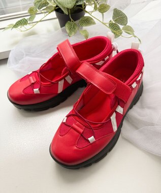 WEGO ドローコードベルクロシューズ レッド