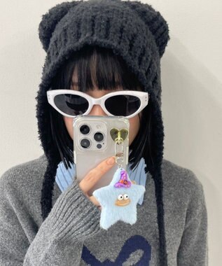 WEGO ミニお星さまモンスターぬいぐるみキーホルダー サックス