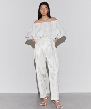 NAVE 【Nave　洗える】シアーリリーブラウス ホワイト系