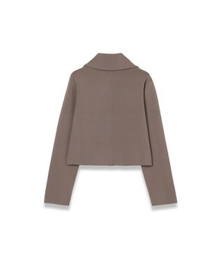JOSEPH ミラノニットストレッチ　ショートジャケット Mushroom