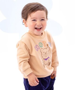 MIKI HOUSE HOT BISCUITS 【80-110cm】【NEW Color Series】裏毛パイル素材 トレーナー