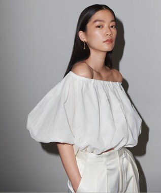 NAVE 【Nave　洗える】シアーリリーブラウス ホワイト系
