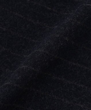 ICB ミルドウール アフガン型ニットストール ネイビーストライプ柄系