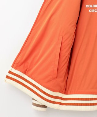 PW CIRCULUS 【WOMEN】【撥水/防風】リバーシブル ボア ジップアップ ブルゾン ベージュ×オレンジ