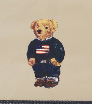 MOONBAT 【遮光率100％/遮熱/UV/軽量】POLO RALPH LAUREN（ポロ ラルフローレン）晴雨兼用日傘  ポロベア 折りたたみ傘 ユニセックス ベージュ