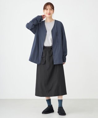 SHARE PARK LADIES 【UNISEX】撥水加工 フレックスカーディガン（XS・S・Mサイズ） アッシュネイビー