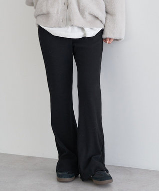 earth music&ecology セルフカットテレコフレアパンツ