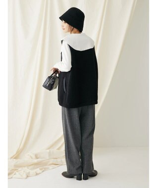 CRAFT STANDARD BOUTIQUE キルティングボア切替ベスト Dark Navy