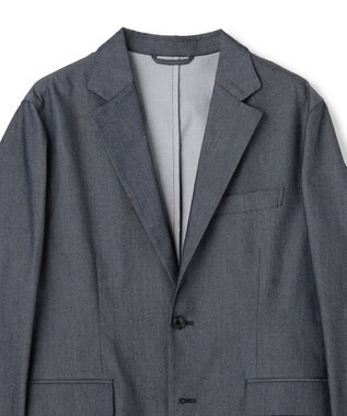 UNFILO MENS 【ストレッチ】イージーケアクリアデニム 機能美ジャケット インディゴ