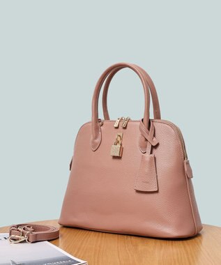 style code 【PADMA/パドマ】 キーチャーム付 本革ハンドバッグ