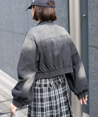 WEGO ヴィンテージウォッシュバイカージャケット ブラック