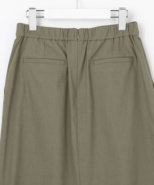 J.PRESS LADIES L 【人気素材】セルロースリネンストレッチ ナロー スカート カーキ系