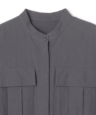 uncrave カラータイプライター シャツワンピース スレート