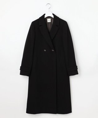 ANY SIS S ウールライクロング チェスターコート ブラック