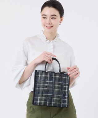 LeSportsac WOVEN MED DRAWST TOTE/マルチメッシュノワール