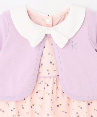 組曲 KIDS 【80-90cm】Tulips Shower ワンピース ベビーピンク系5