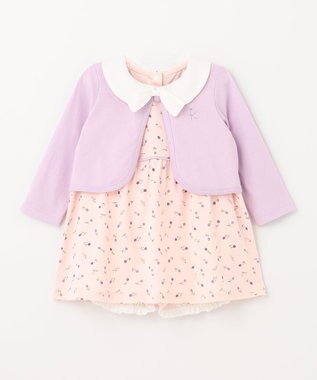 組曲 KIDS 【80-90cm】Tulips Shower ワンピース ベビーピンク系5