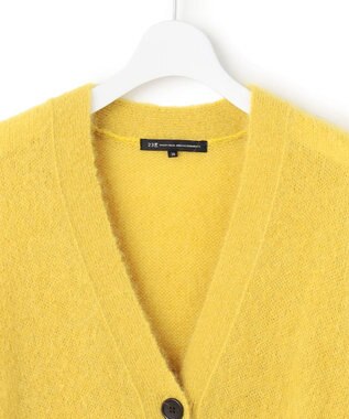 23区 【Oggi11月号掲載】ブラッシュドアルパカ ニットカーディガン マスタード系