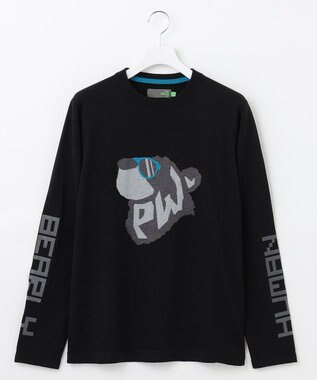  【MEN】【洗える】ベアフェイスモチーフ クルーネック ニット