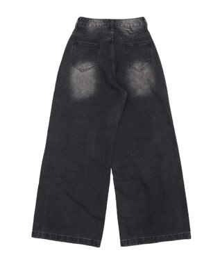 WEGO フェイクシャツスリーブデニム ブラック