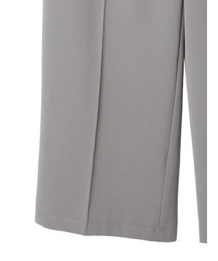 Green Parks きれいシルエットパンツ（ベルト付きとろみワイド） Gray