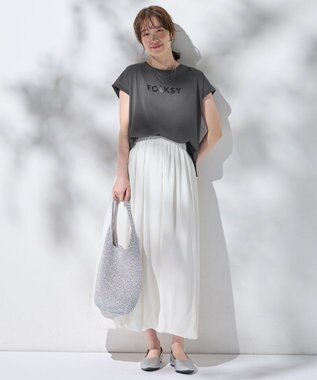 ANY L 【撥水/ウエストゴム】バルーンスカート ホワイト