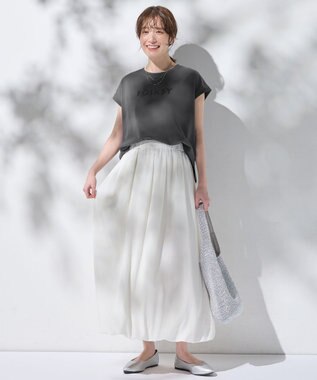 ANY L 【撥水/ウエストゴム】バルーンスカート ホワイト