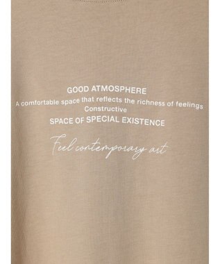 Green Parks バックフォトプリント半袖チュニック Light Beige