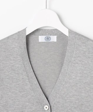 J.PRESS LADIES L Vis/Peスパーク ニット カーディガン トップグレー系