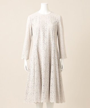 23区 【APPLAUDIR】ニュアンス フラワーレース ドレス ベージュ系