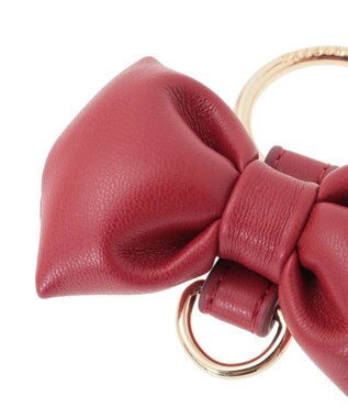 Maison de FLEUR ボリュームリボンキーリング Red