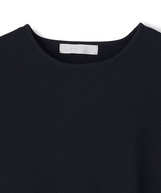 UNFILO BEAUTY FORM KNIT ペプラムセットアップ ネイビー