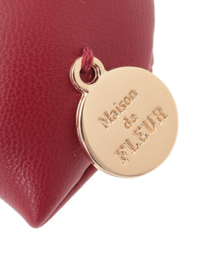Maison de FLEUR ボリュームリボンキーリング Red