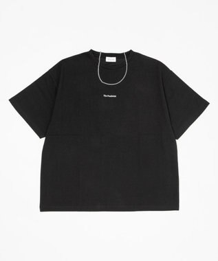 WEGO アクセ付きフォトグラフィックT（SS） ブラック