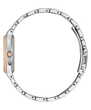 CITIZEN 【大人かわいいトノー型ウオッチ】ソーラーテック電波時計 KS4-031-11 シルバー