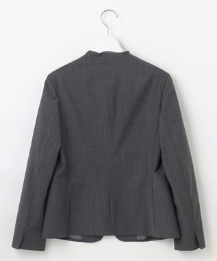 J.PRESS LADIES S 【セットアップ対応】BAHARIYE PINHEAD ノーカラー ジャケット グレー系