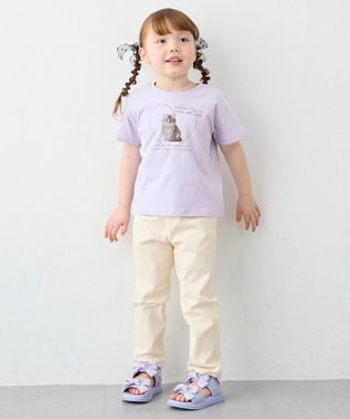 ANY KIDS 【洗濯機可能】ときめきストレッチ ネコパンツ エクリュ