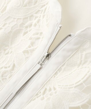 YECCA VECCA レースブルゾン Ivory