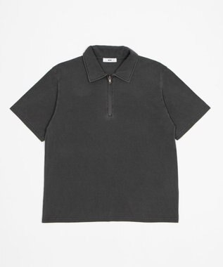 WEGO 【ユニセックス着用ITEM】ブリーチカノコハーフZIPポロ（SS） ブラック
