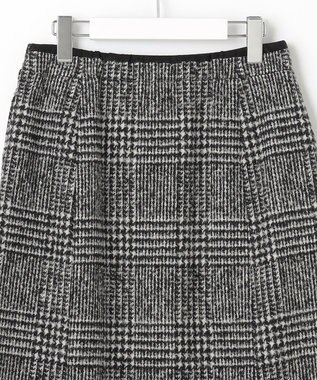 J.PRESS LADIES ウールシルクツイードグレンチェック スカート モノトーン系3