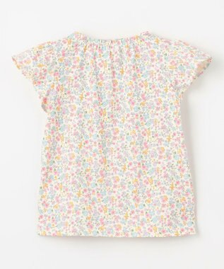 ANY KIDS 小花柄 プリント Tシャツ オフホワイト×花柄