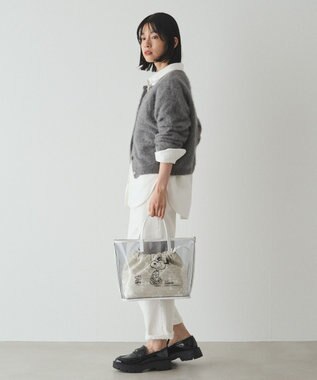 russet 【PEANUTS×russetコラボ第三弾】クリアトート×巾着セットバッグ(CE-1592) Tweed