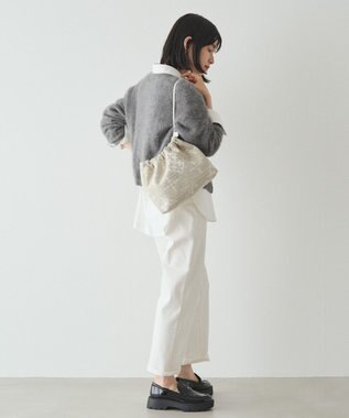 russet 【PEANUTS×russetコラボ第三弾】クリアトート×巾着セットバッグ(CE-1592) Tweed