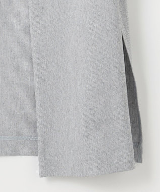 J.PRESS LADIES L リネンライクジャージー ロング ジレ ライトグレー系