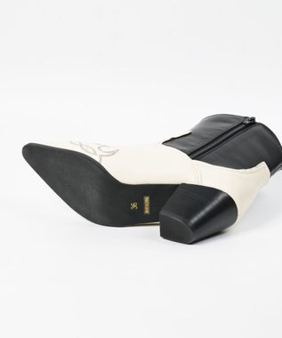 BONTRE 【MIONOTIS/ミオノティス】ショートウェスタンブーツ/40412 ブラック/コンビ