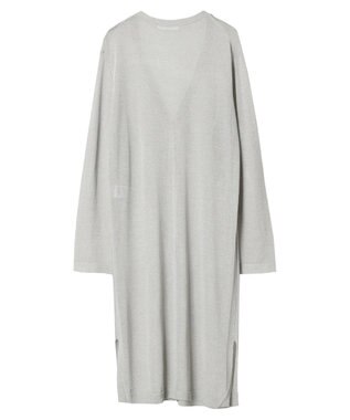 Green Parks 推しニット　ロング丈カーディガン Gray Mixture