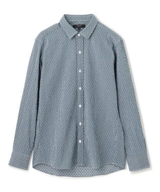 JOSEPH HOMME トライジャガード ストライプ ストレッチ    レギュラーカラーシャツ ダルブルー系1