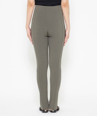 uncrave 【洗える】スムースニット レギンス（uncrave WHITE） カーキグレー